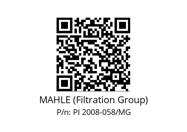   MAHLE (Filtration Group) PI 2008-058/MG