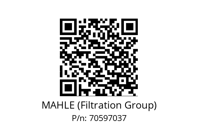   MAHLE (Filtration Group) 70597037