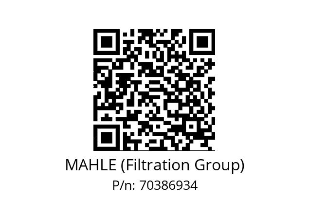   MAHLE (Filtration Group) 70386934