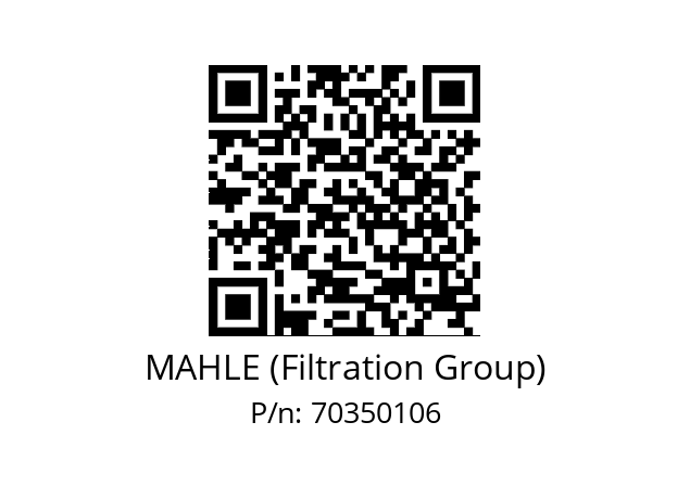   MAHLE (Filtration Group) 70350106