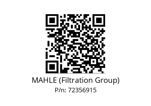   MAHLE (Filtration Group) 72356915