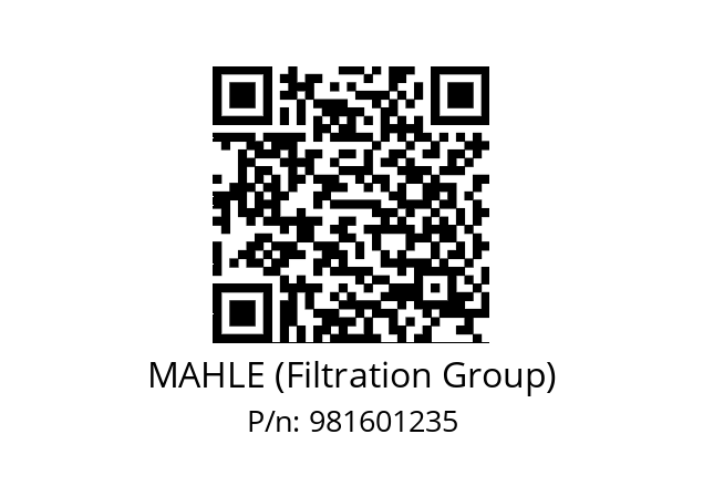   MAHLE (Filtration Group) 981601235