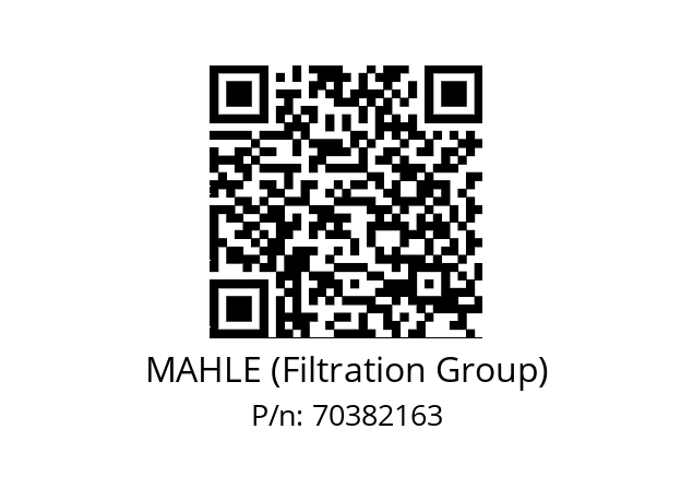   MAHLE (Filtration Group) 70382163