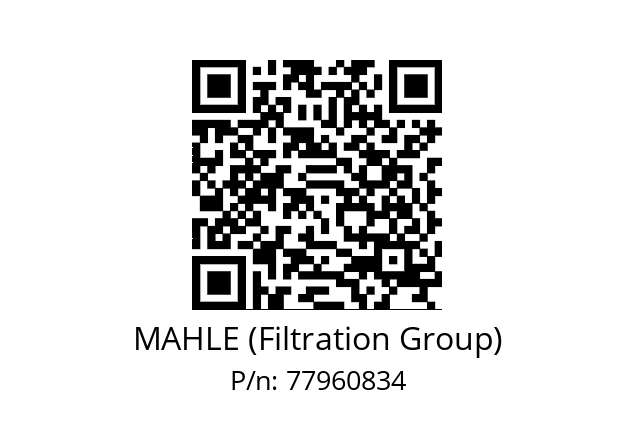   MAHLE (Filtration Group) 77960834