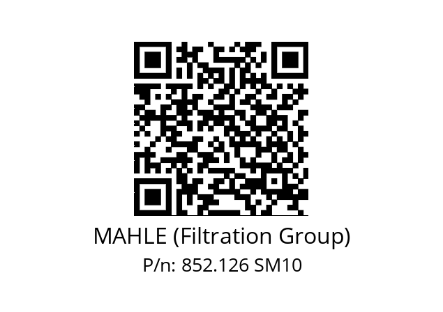   MAHLE (Filtration Group) 852.126 SM10