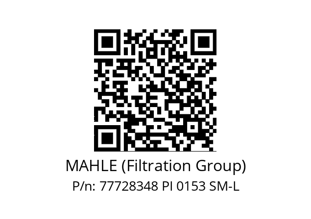   MAHLE (Filtration Group) 77728348 PI 0153 SM-L