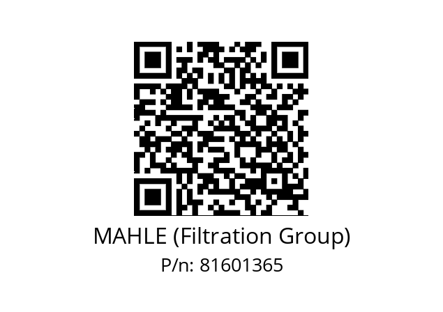   MAHLE (Filtration Group) 81601365