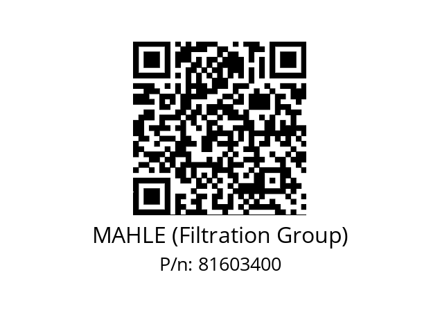   MAHLE (Filtration Group) 81603400