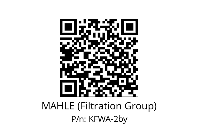   MAHLE (Filtration Group) KFWA-2by