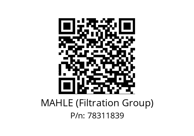   MAHLE (Filtration Group) 78311839