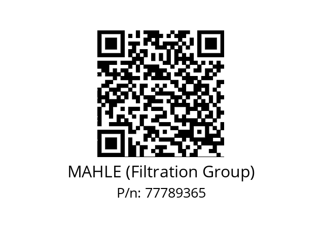   MAHLE (Filtration Group) 77789365