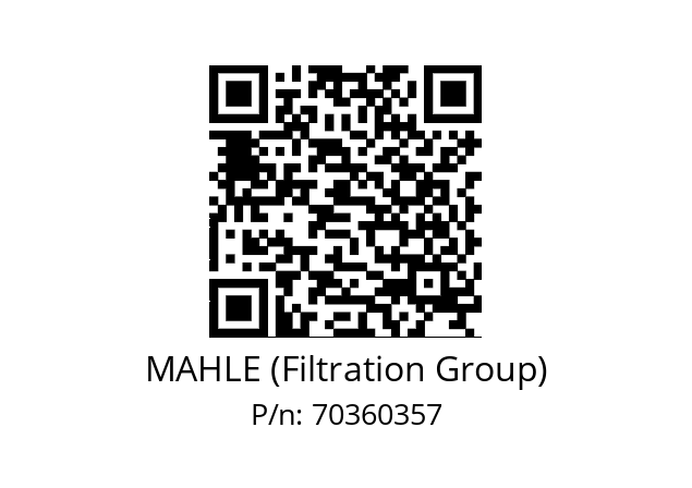   MAHLE (Filtration Group) 70360357