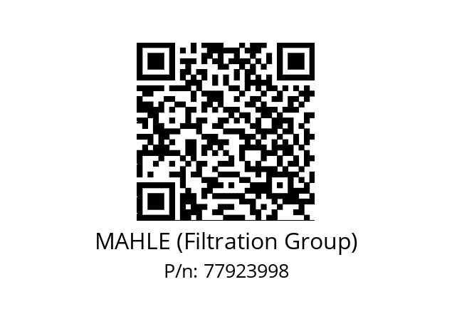   MAHLE (Filtration Group) 77923998