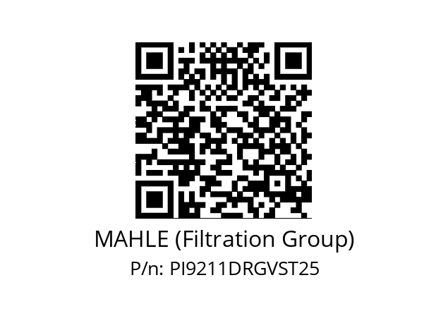   MAHLE (Filtration Group) PI9211DRGVST25