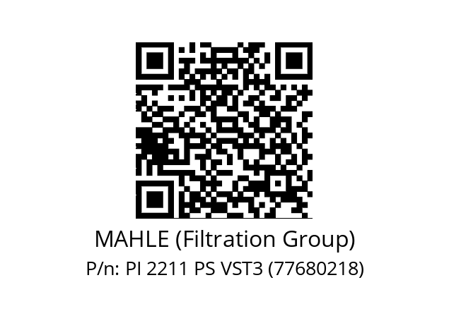   MAHLE (Filtration Group) PI 2211 PS VST3 (77680218)