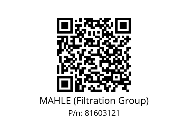   MAHLE (Filtration Group) 81603121