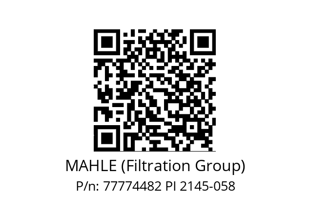   MAHLE (Filtration Group) 77774482 PI 2145-058