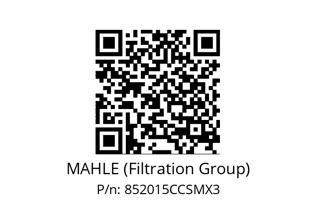   MAHLE (Filtration Group) 852015CCSMX3