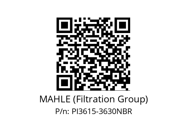   MAHLE (Filtration Group) PI3615-3630NBR