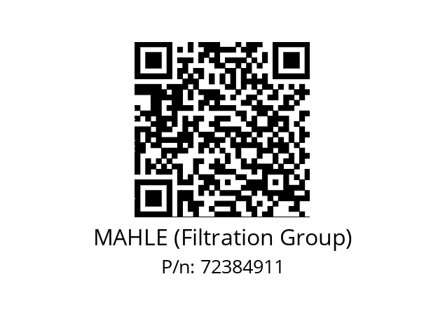   MAHLE (Filtration Group) 72384911