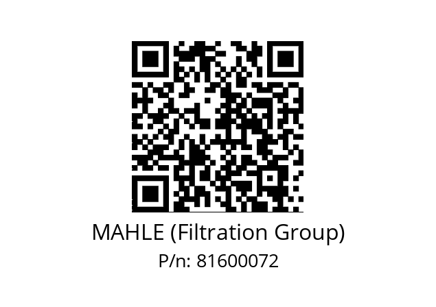   MAHLE (Filtration Group) 81600072