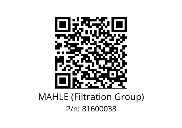   MAHLE (Filtration Group) 81600038