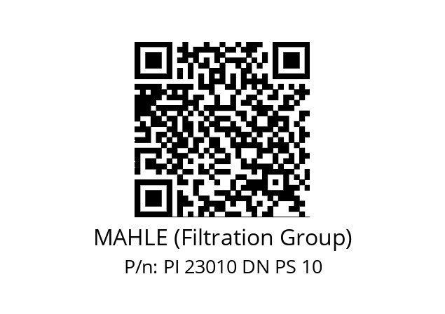   MAHLE (Filtration Group) PI 23010 DN PS 10