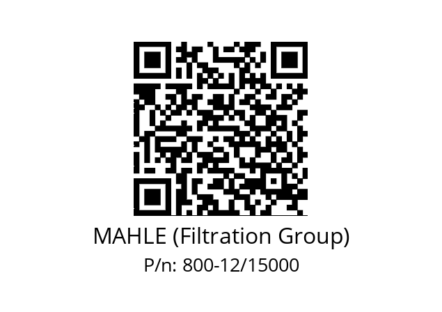   MAHLE (Filtration Group) 800-12/15000