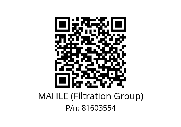   MAHLE (Filtration Group) 81603554