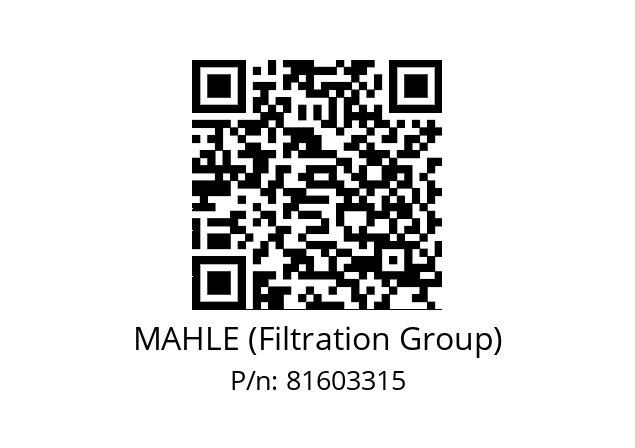   MAHLE (Filtration Group) 81603315