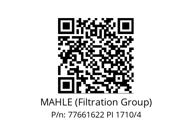   MAHLE (Filtration Group) 77661622 PI 1710/4