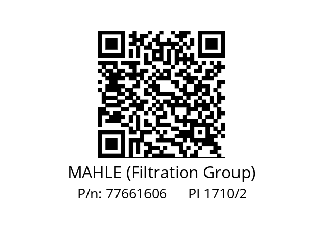   MAHLE (Filtration Group) 77661606      PI 1710/2