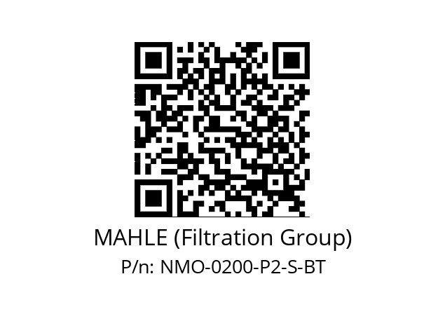   MAHLE (Filtration Group) NMO-0200-P2-S-BT