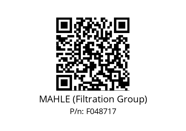   MAHLE (Filtration Group) F048717