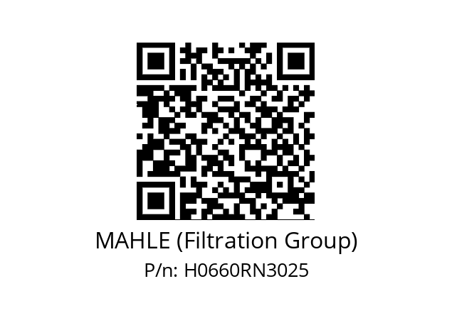   MAHLE (Filtration Group) H0660RN3025