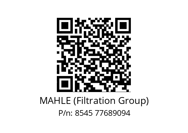   MAHLE (Filtration Group) 8545 77689094