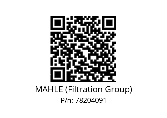   MAHLE (Filtration Group) 78204091