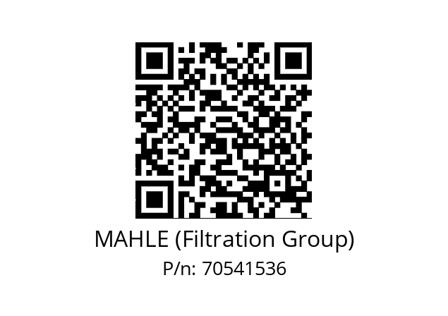   MAHLE (Filtration Group) 70541536