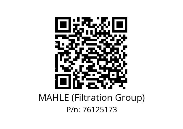   MAHLE (Filtration Group) 76125173