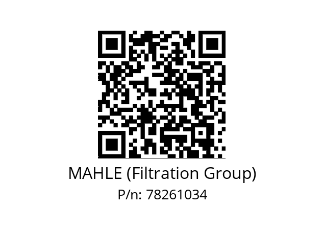   MAHLE (Filtration Group) 78261034