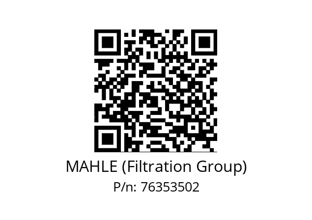   MAHLE (Filtration Group) 76353502