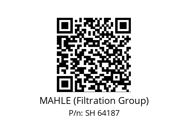   MAHLE (Filtration Group) SH 64187