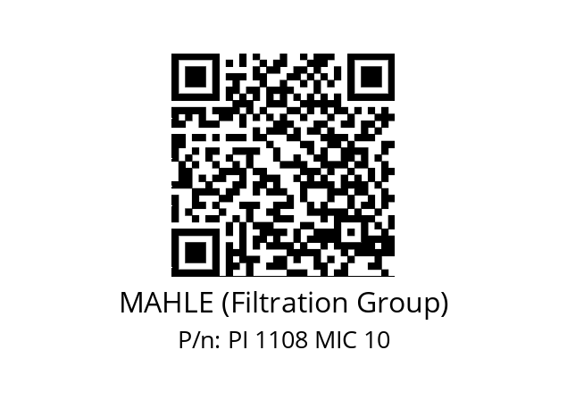   MAHLE (Filtration Group) PI 1108 MIC 10