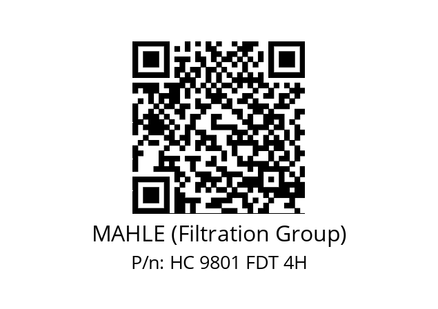   MAHLE (Filtration Group) HC 9801 FDT 4H