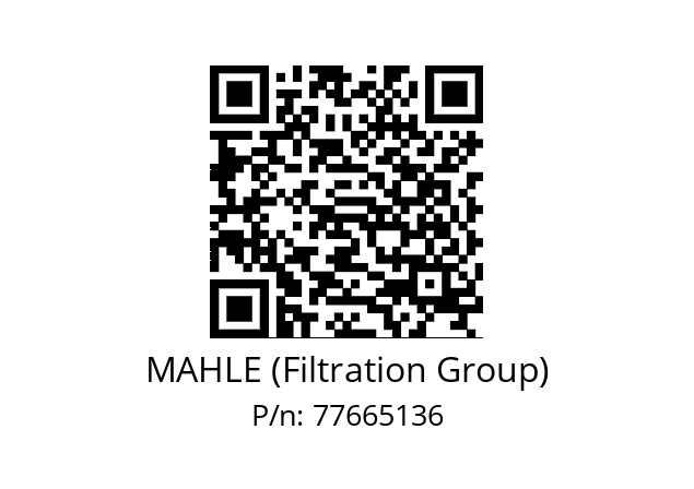   MAHLE (Filtration Group) 77665136