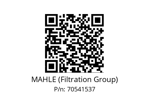   MAHLE (Filtration Group) 70541537