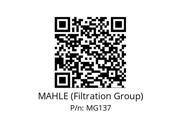   MAHLE (Filtration Group) MG137