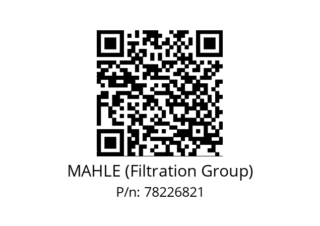   MAHLE (Filtration Group) 78226821