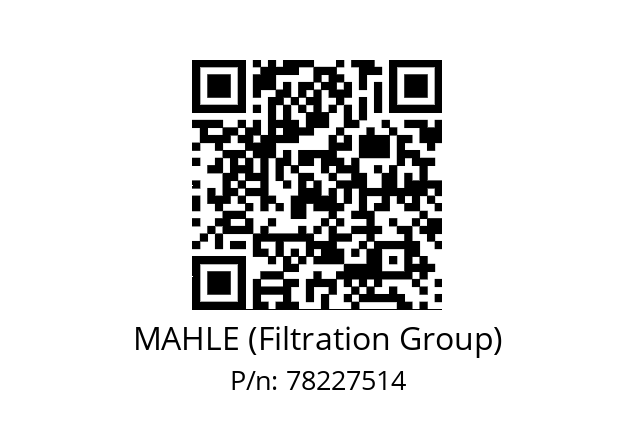   MAHLE (Filtration Group) 78227514