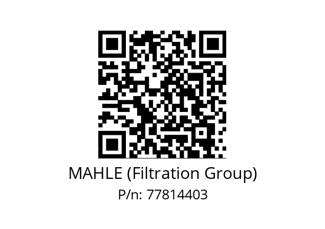   MAHLE (Filtration Group) 77814403